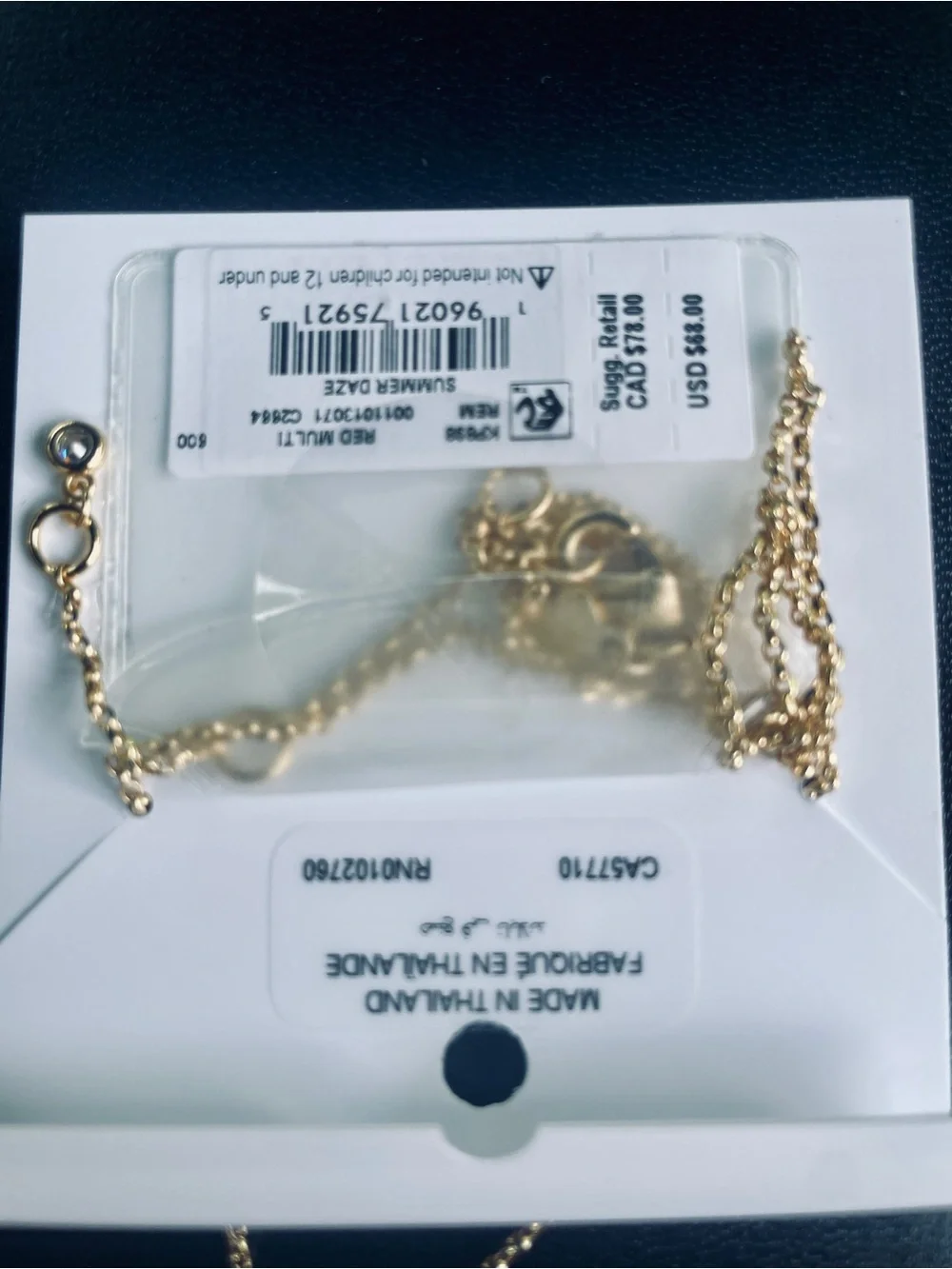 Kate Spade Summer Daze Flower with Bee Pendant. Red. NWT. Rare.